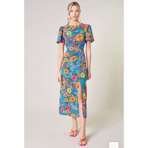 SugarLips Twiggy Floral Bloom Floral Midi Dress: NWT